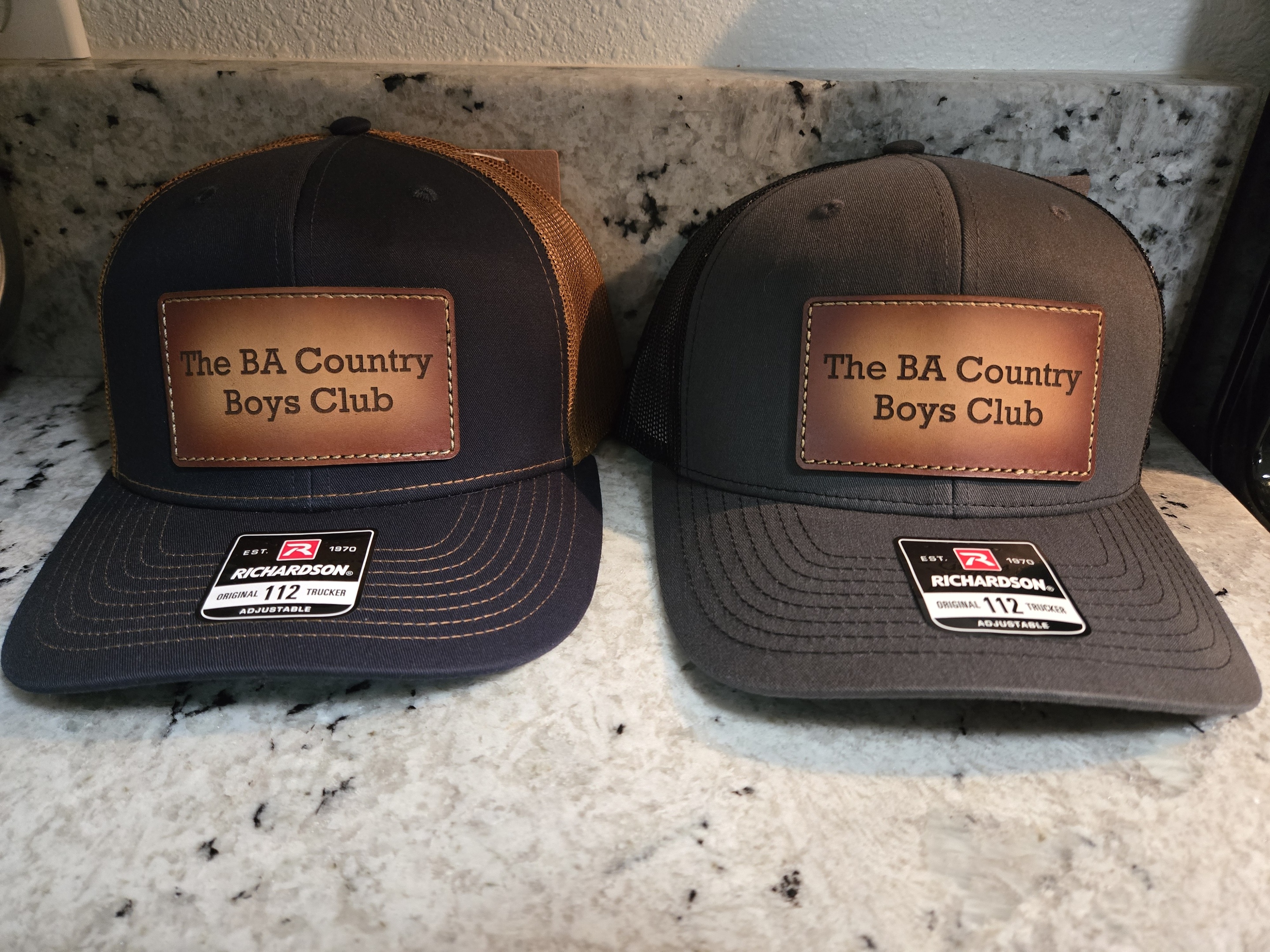 Trucker Hats with Leather Patch